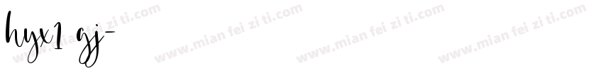 hyx1 gj字体转换